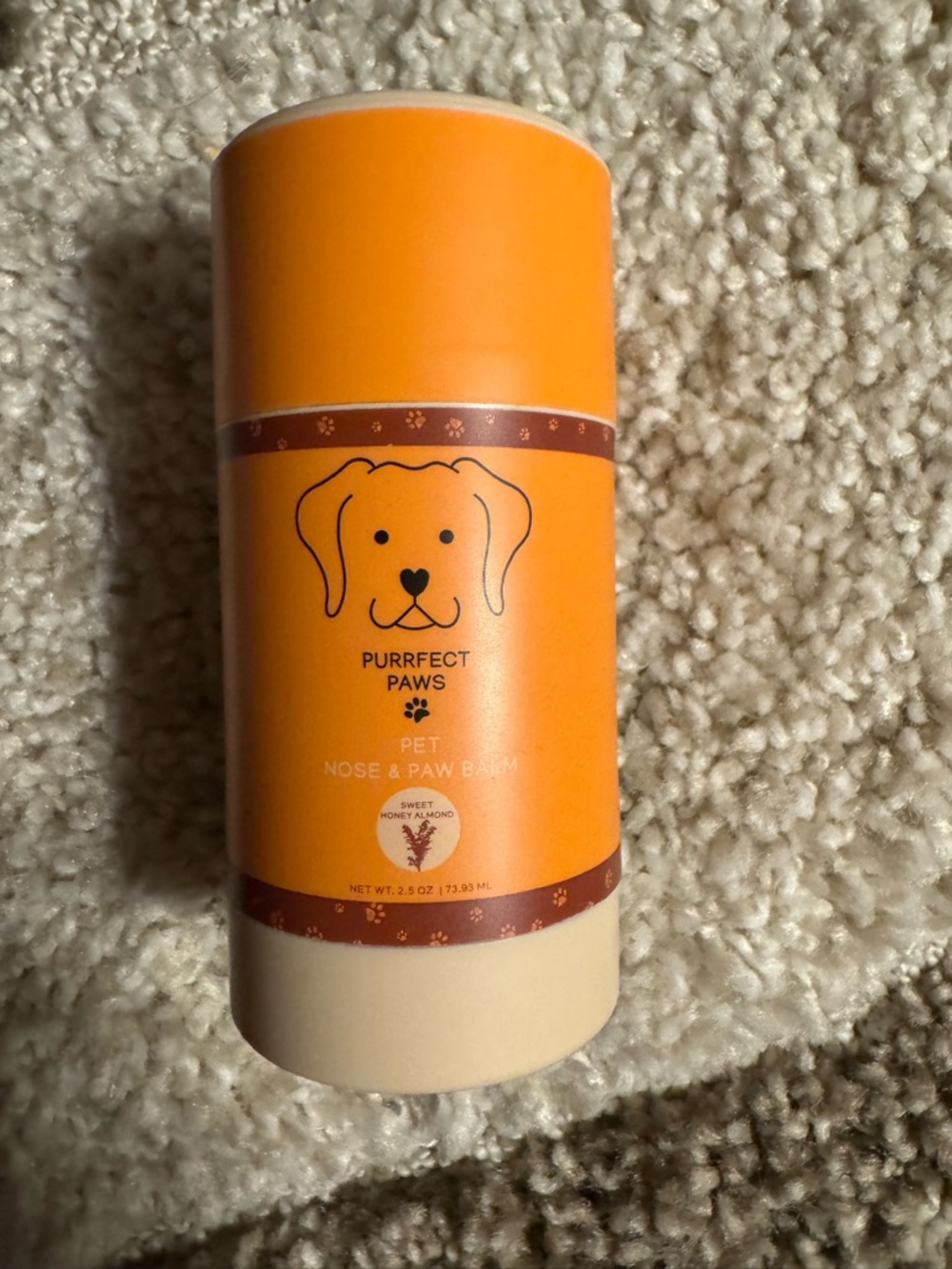 Bath & Body Works Orange Pet Nose & Paw Balm Stick